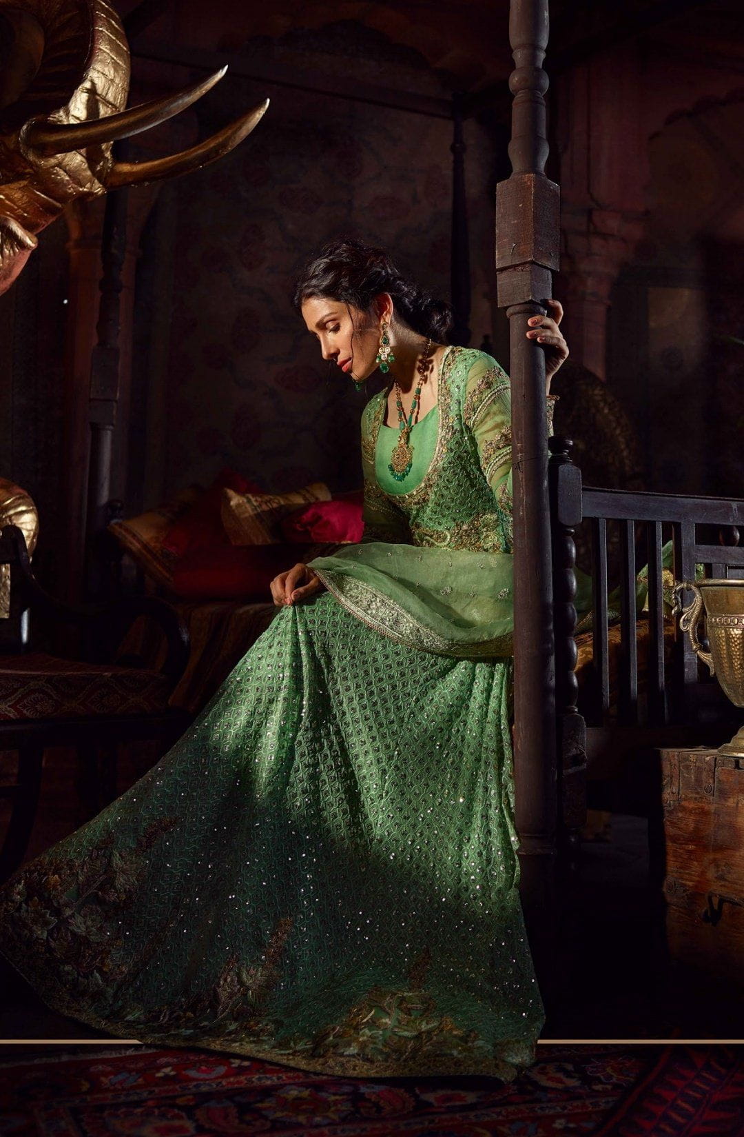 Restocked/Qalamkar Faiza Saqlain Raiza Wedding Collection/D 02/Ahana