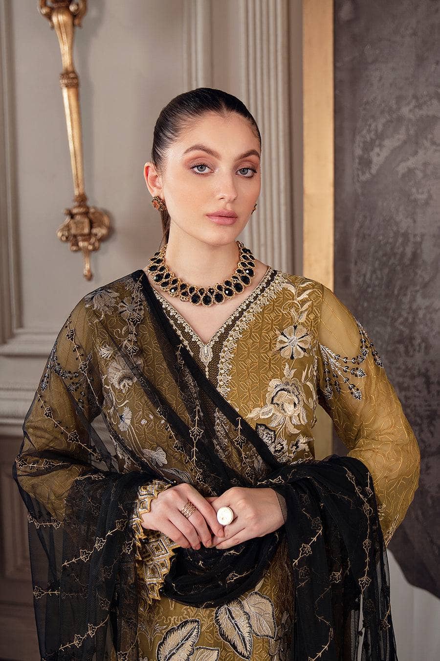 Restocked\Ramsha Chevron Chiffon Vol 5/A 504