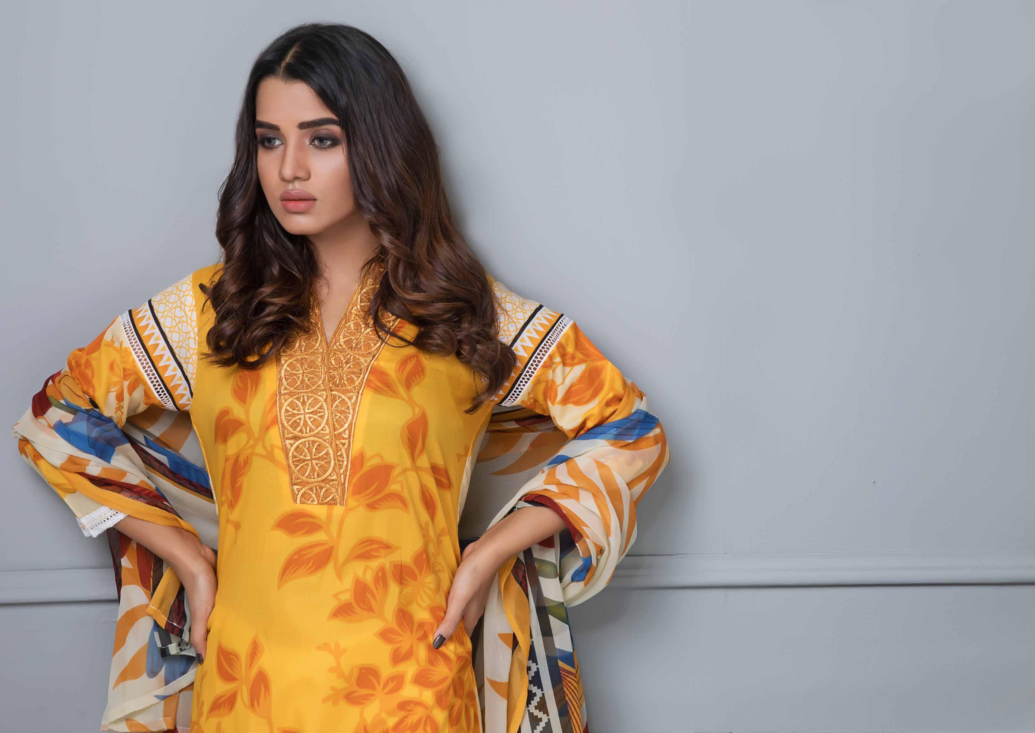 Rang Rez Designer Lawn Collection Vol-2 2019 – Design 07