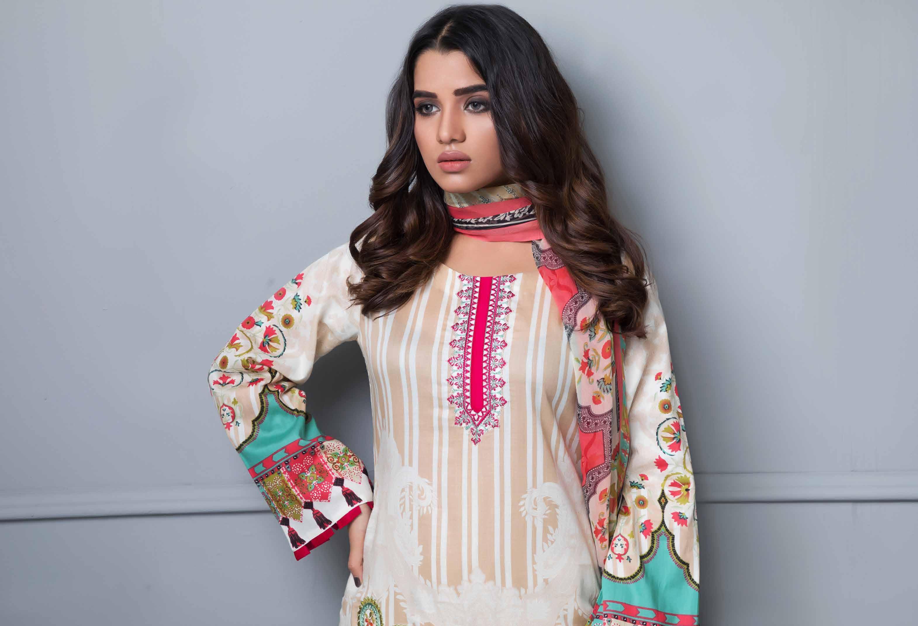 Rang Rez Designer Lawn Collection Vol-2 2019 – Design 08