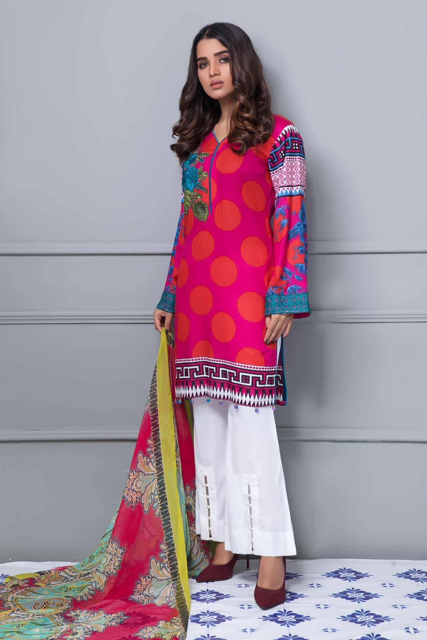Rang Rez Designer Lawn Collection Vol-2 2019 – Design 09