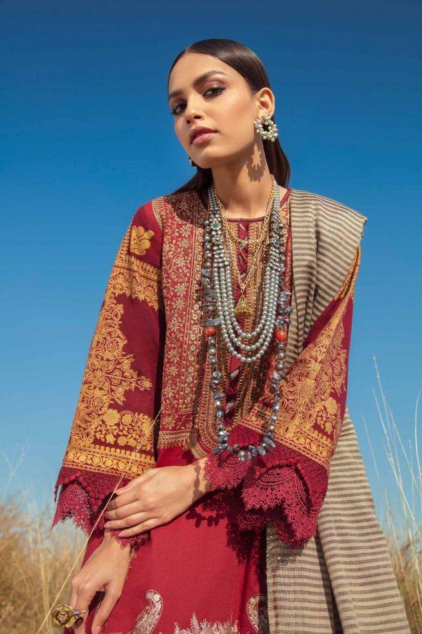 Restocked/Sana Safinaz Winter Shawl 2020/6A - AWWALBOUTIQUE