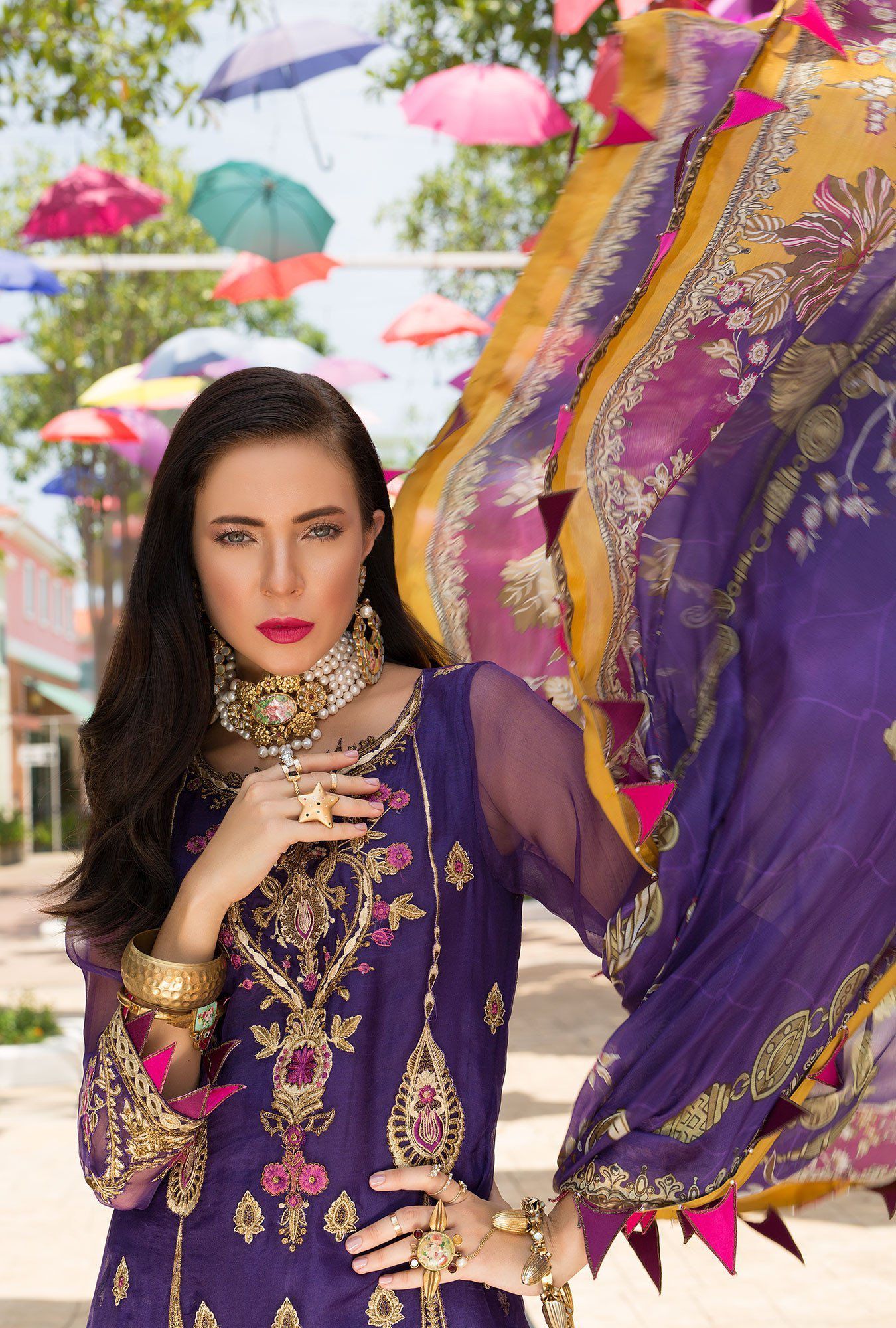 Noor by Saadia Asad Festive Collection- D2 PURPLE