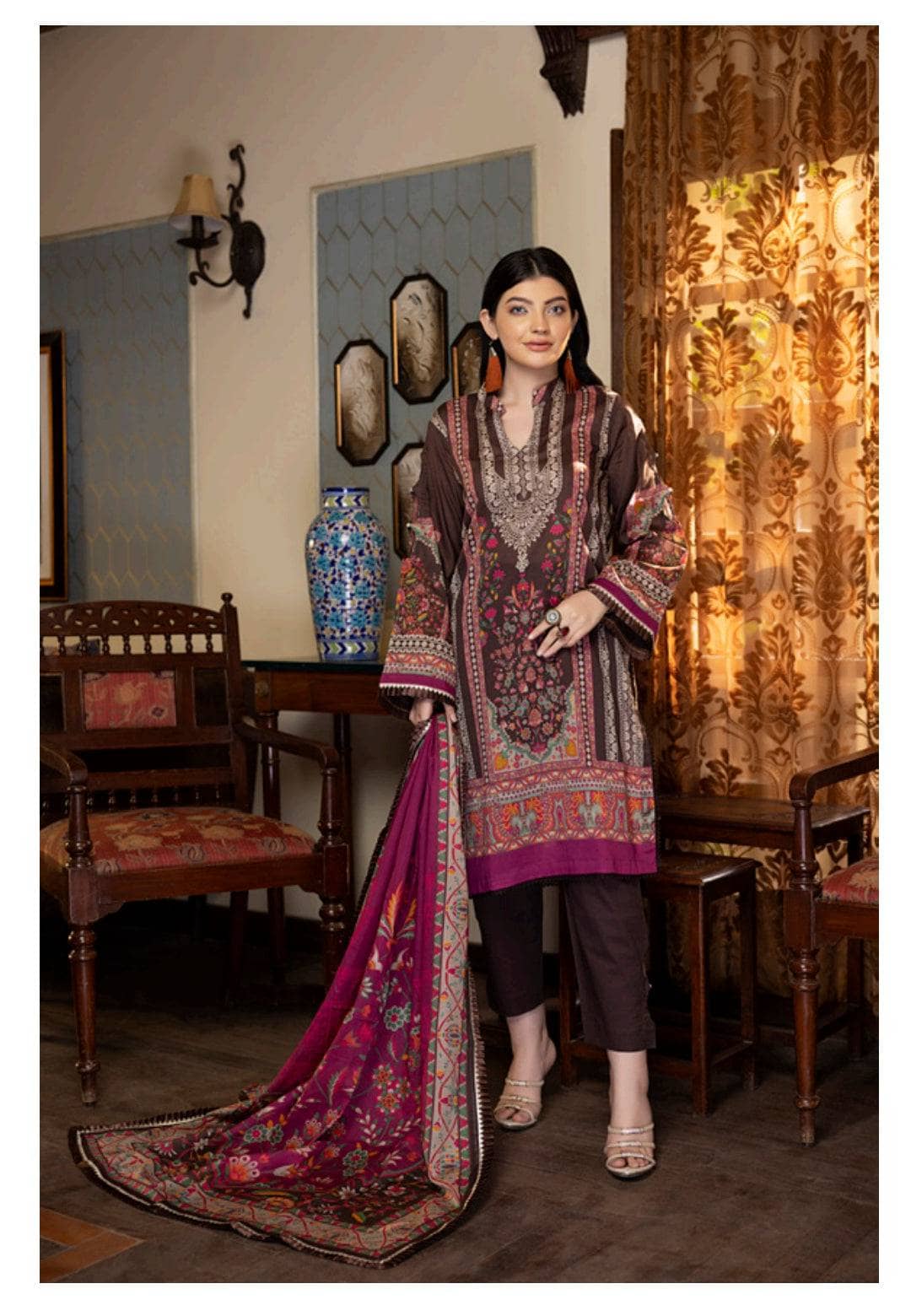 Salina Printed Lawn Lawn Pakistani Suit Salina Printed Lawn By Regalia/Lawn Dupatta