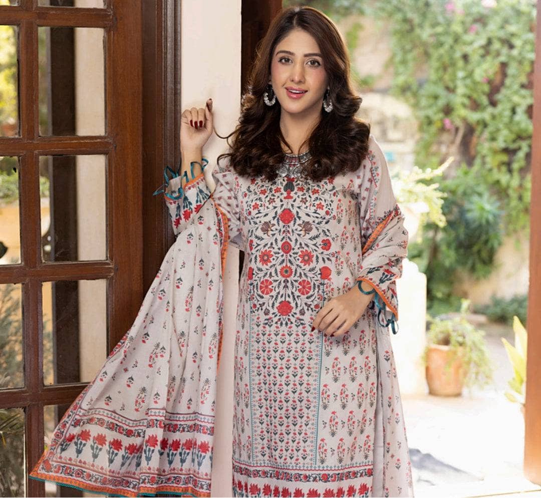 Salina Printed Lawn Lawn Pakistani Suit Salina Printed Lawn By Regalia/Lawn Dupatta