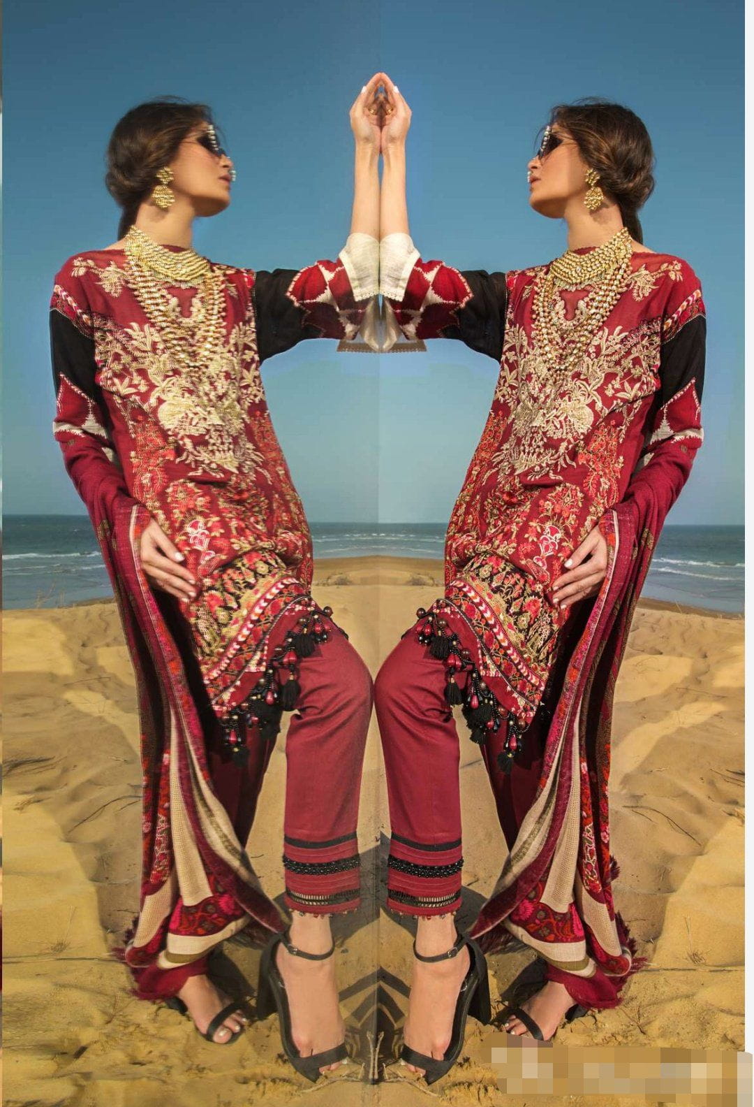 Sana Safinaz Shawl Collection/9A