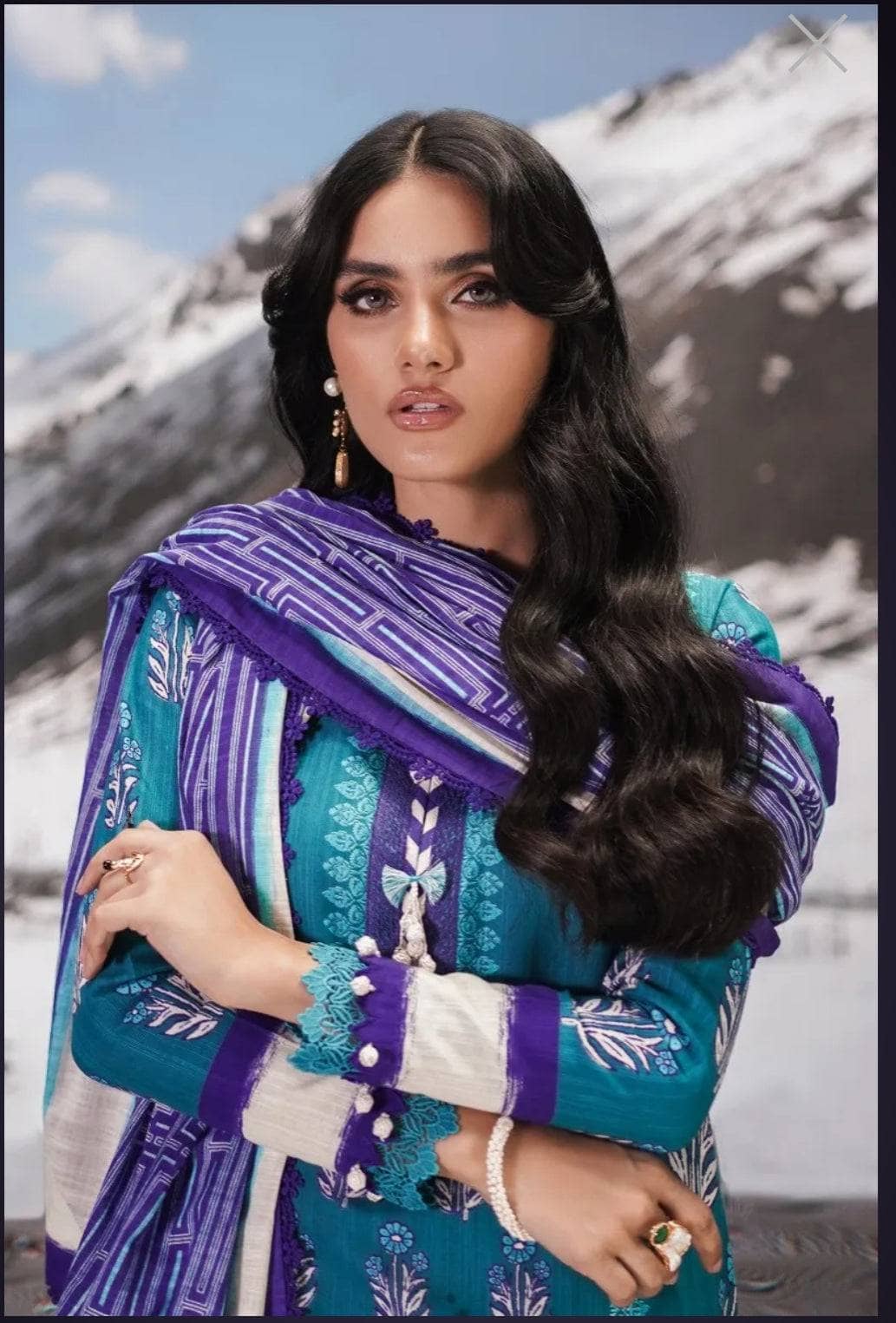 Sana Safinaz Mahay Winter/2Pc/Shirt Dupatta/10 B