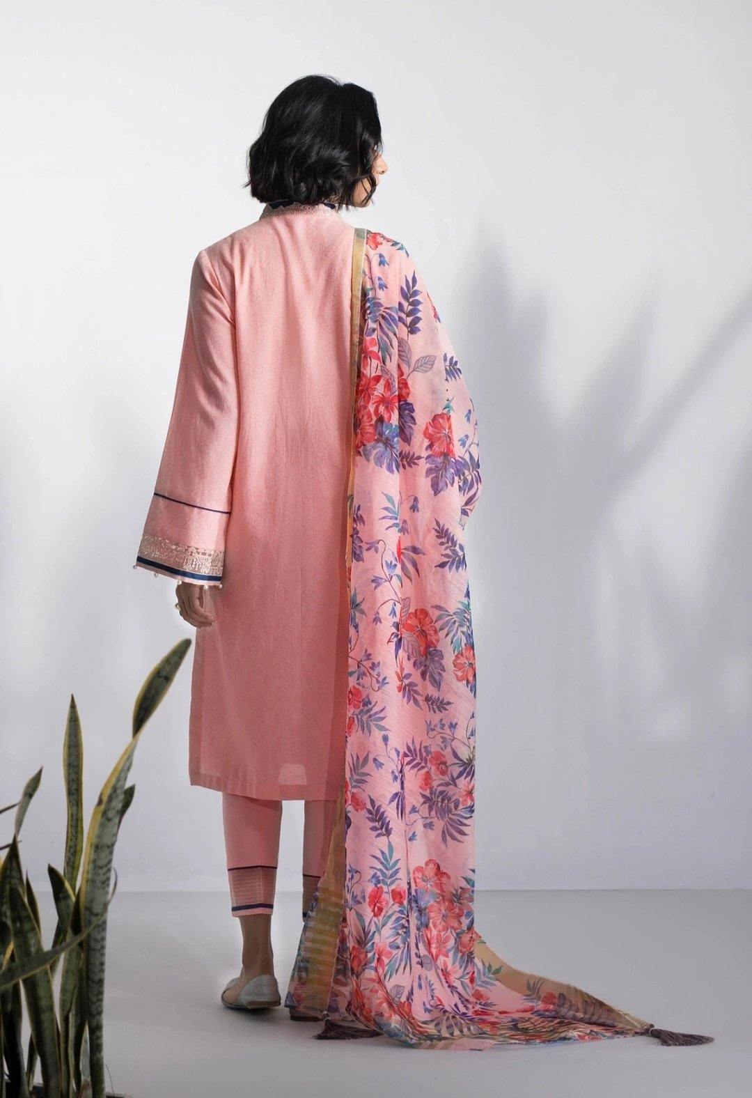 Sapphire Lawn 2020/Petal Pink/3 Pc - AWWALBOUTIQUE