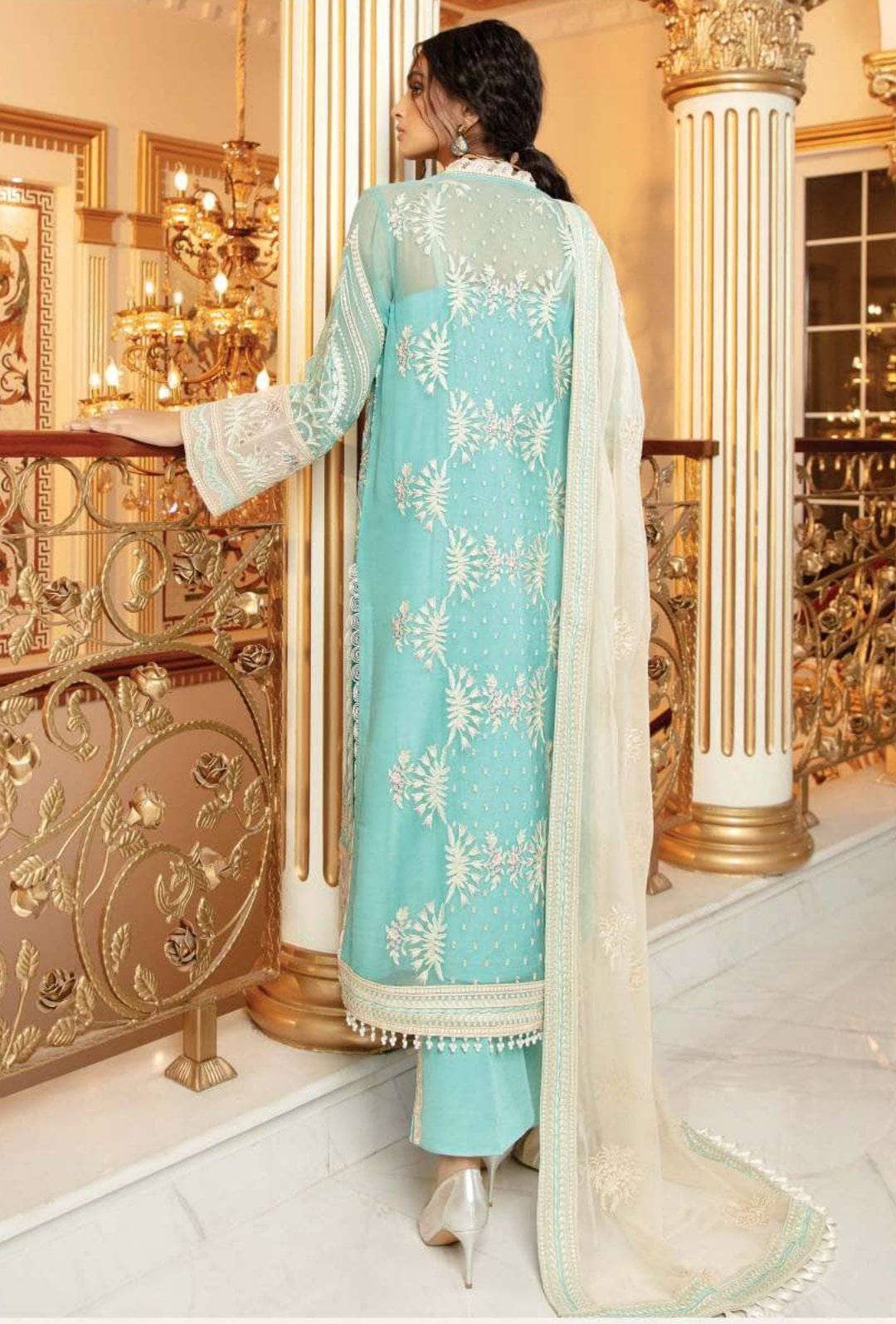 Serene Chimere Chiffon/S-1029 WATERFALL AZURE MIST