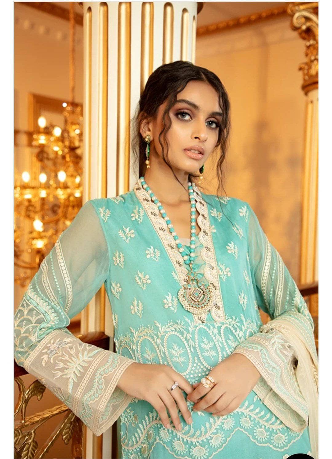 Serene Chimere Chiffon/S-1029 WATERFALL AZURE MIST