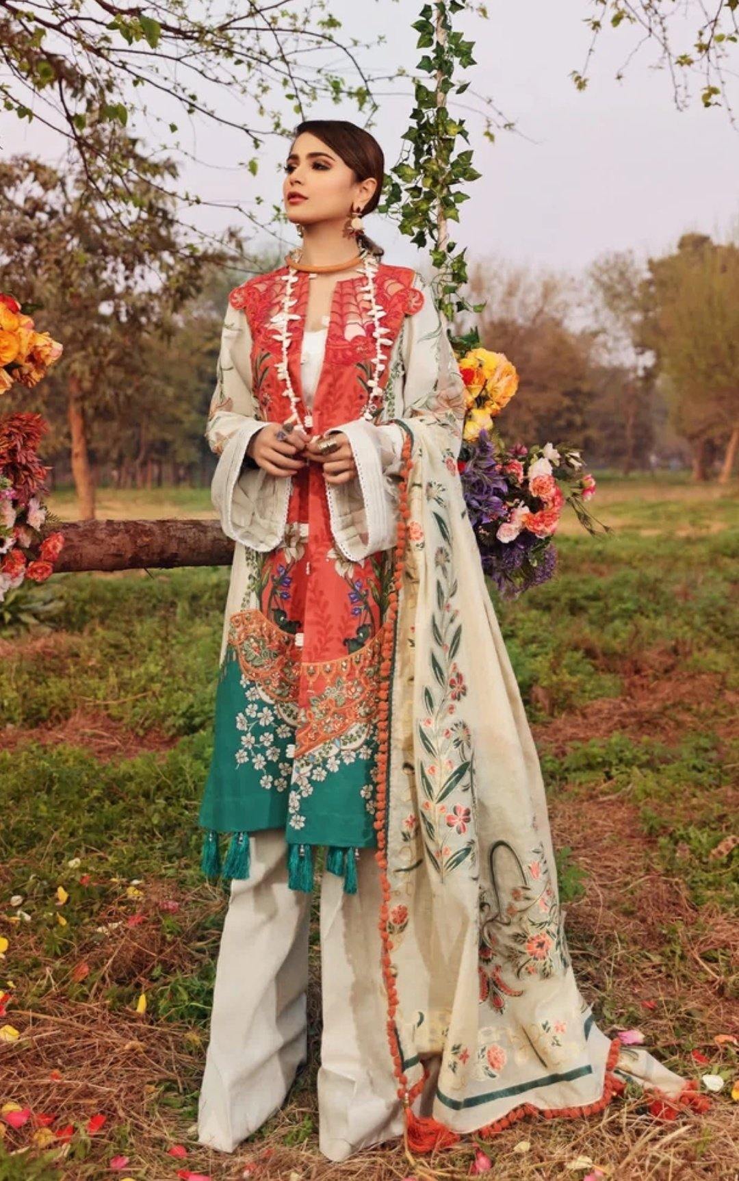 Shiza Hassan Lawn/04-A Lily Symphony - AWWALBOUTIQUE