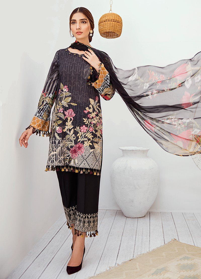 Iznik Chinon Lawn Collection Vol 3– 05 Moonless Night