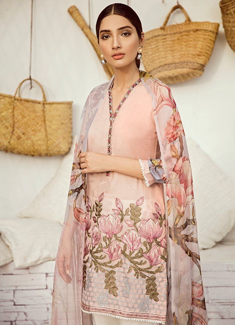 Iznik Chinon Lawn Collection Vol 3 2019 – 12 Misty Rose