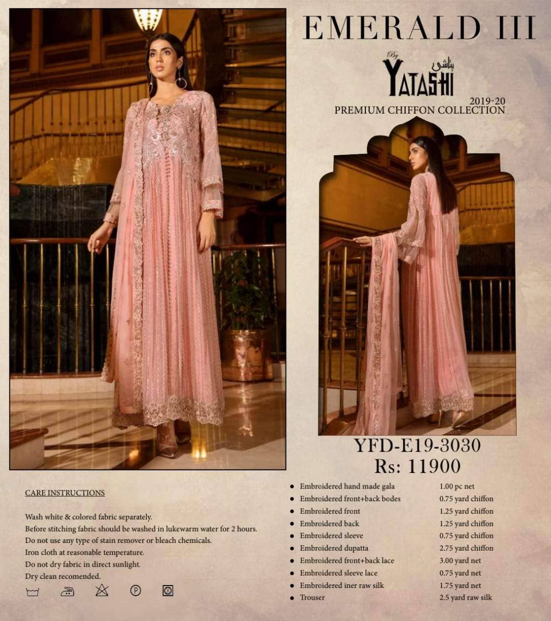 Yatashi Emerald Chiffon Collection/Vol 3/Y 30