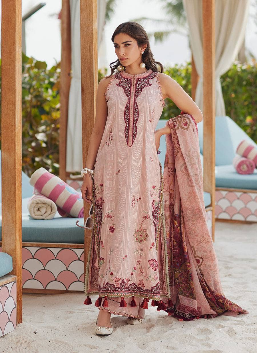 Farah Talib Aziz Lawn 25/Pricsilla Tea Pink