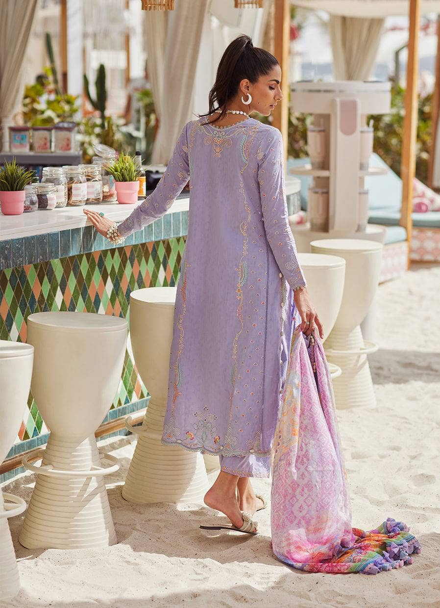 Restocked/Farah Talib Aziz Lawn 25/Liliana Lavender
