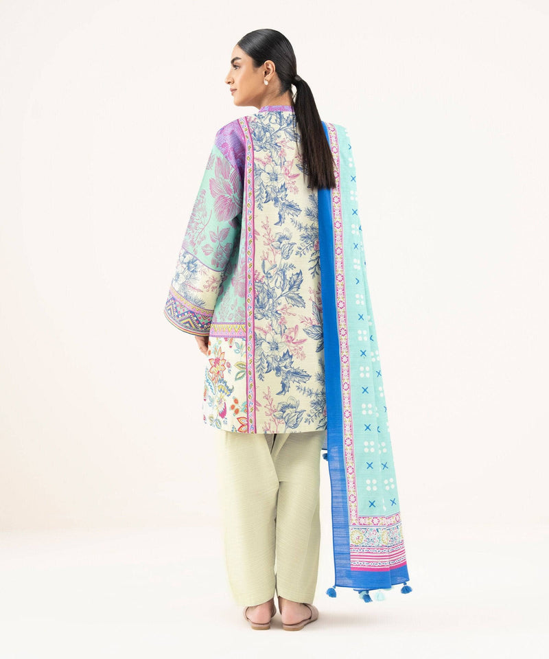 Sapphire Fall Winter 25/Printed Khaddar Suit/00U2DDY25V86/Shirt Dupatta Set