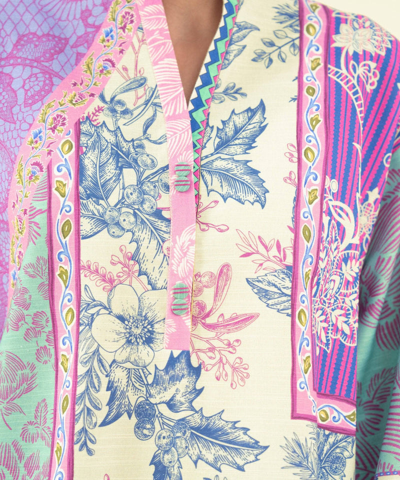 Sapphire Fall Winter 25/Printed Khaddar Suit/00U2DDY25V86/Shirt Dupatta Set