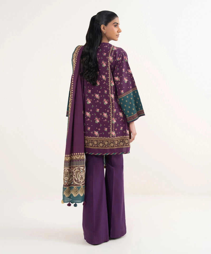 Sapphire Fall Winter 25/Printed Light Khaddar Suit/00U3PDY25V82