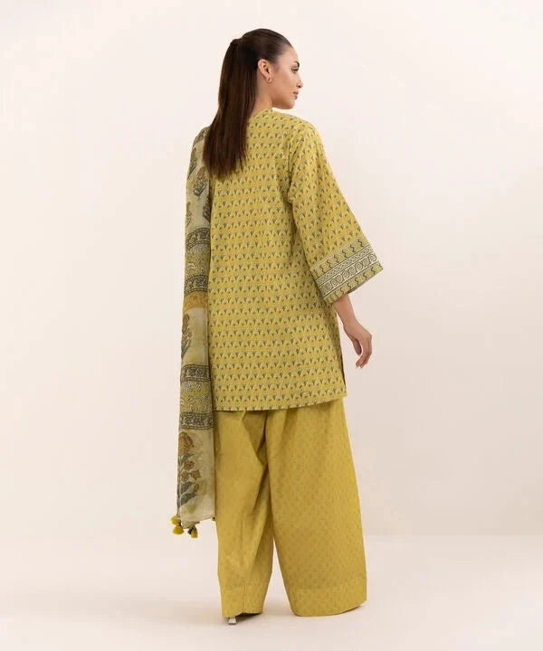 Sapphire Intermix 25/Vol 2/Printed Cotton Suit/Mustard