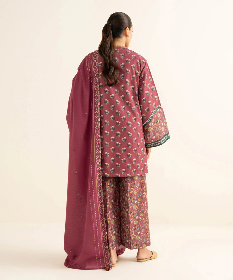 Sapphire Fall Winter 25/Embroidered Light Khaddar Suit/03PEDY25V85B