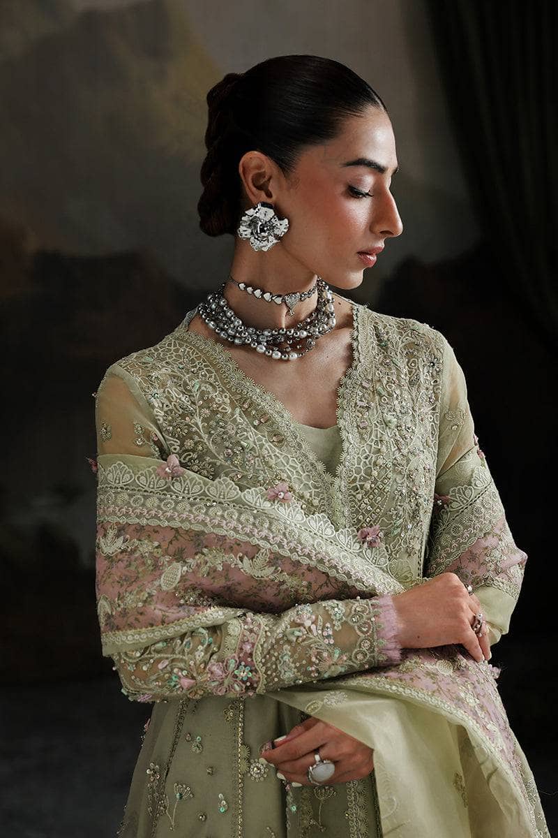 Qalamkar Elirah Wedding Formals 25/Hand Work/MF-02 SAGE AURA