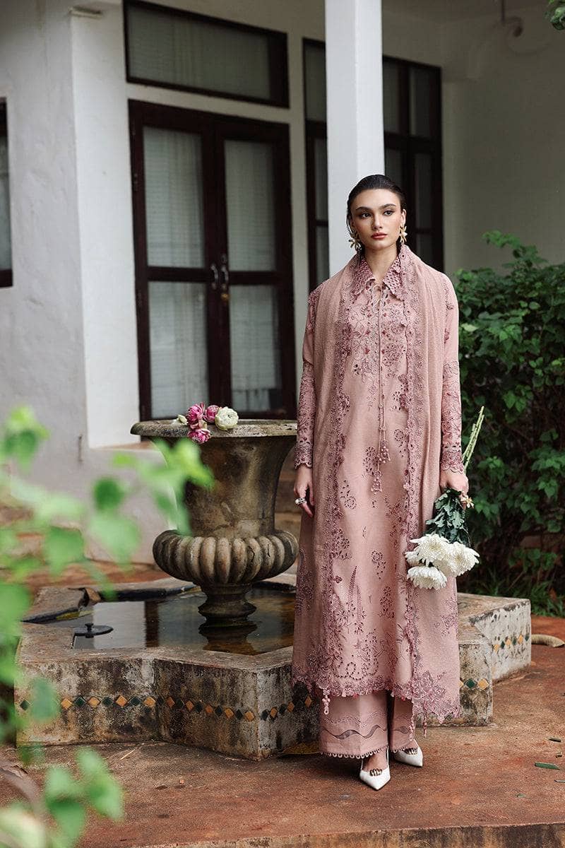 Qalamkar Q Line Linen 25/Veil/KL 08