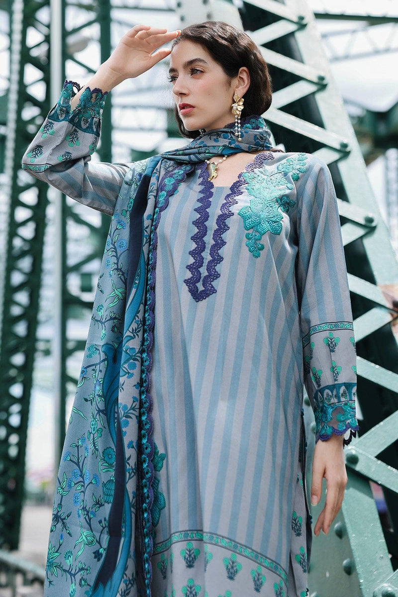 Restocked/Charizma Combination Linen/Embroideried Irish Linen Shawl