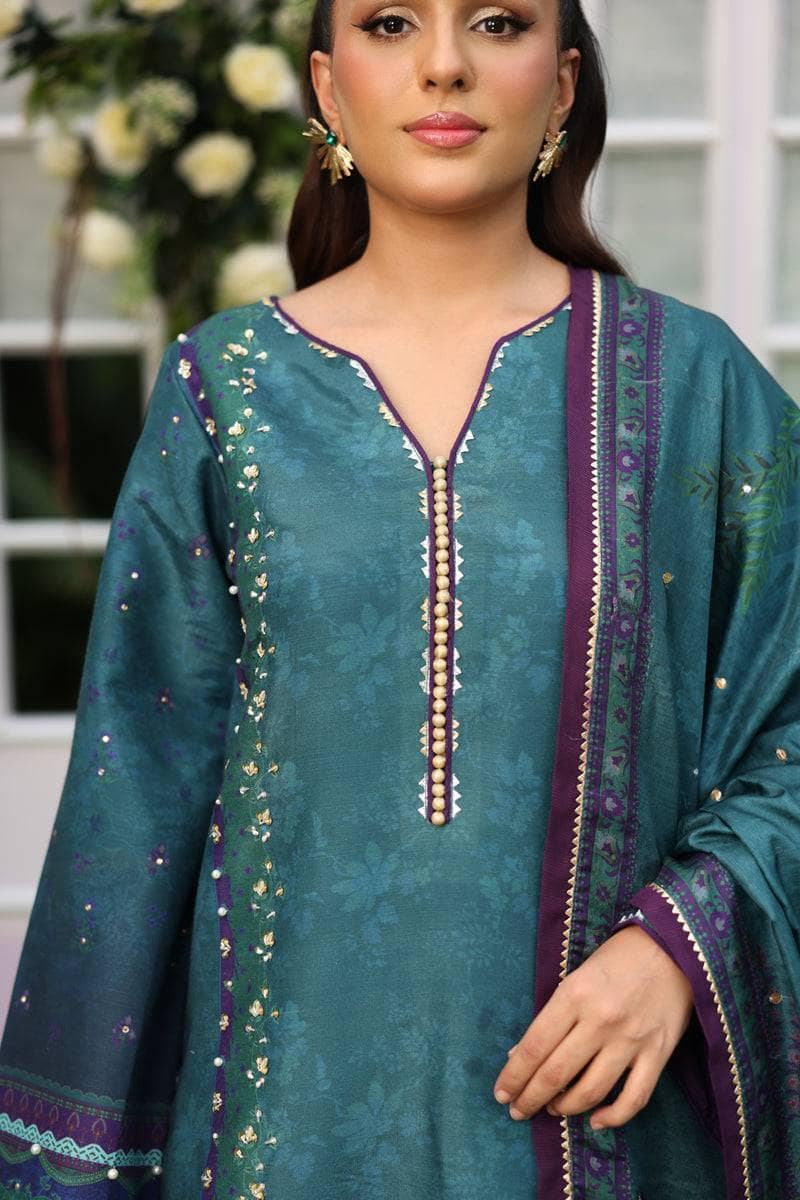 Rang Rasiya Luxe Silk/Hand Work/Behnaz/Peacock