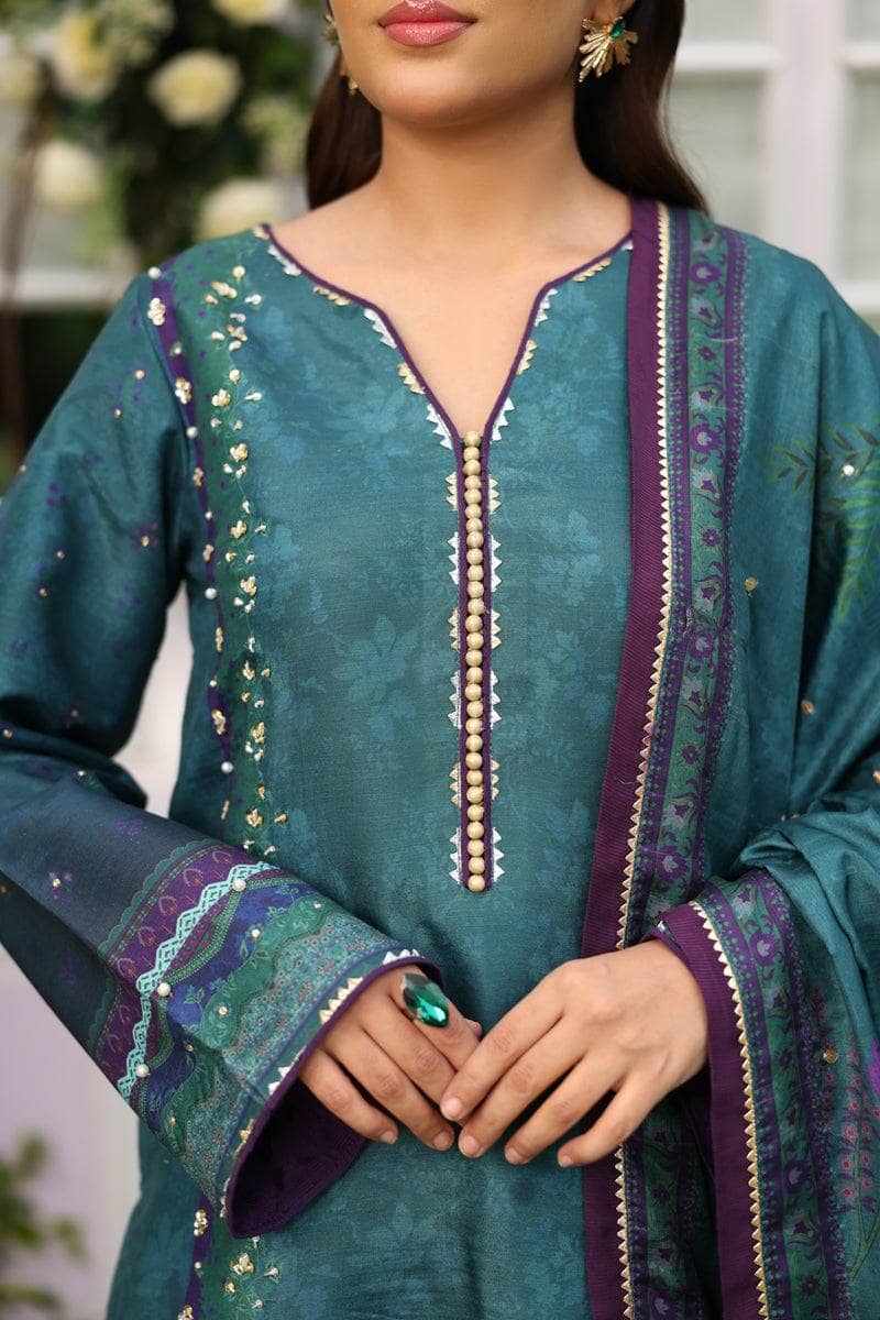 Rang Rasiya Luxe Silk/Hand Work/Behnaz/Peacock