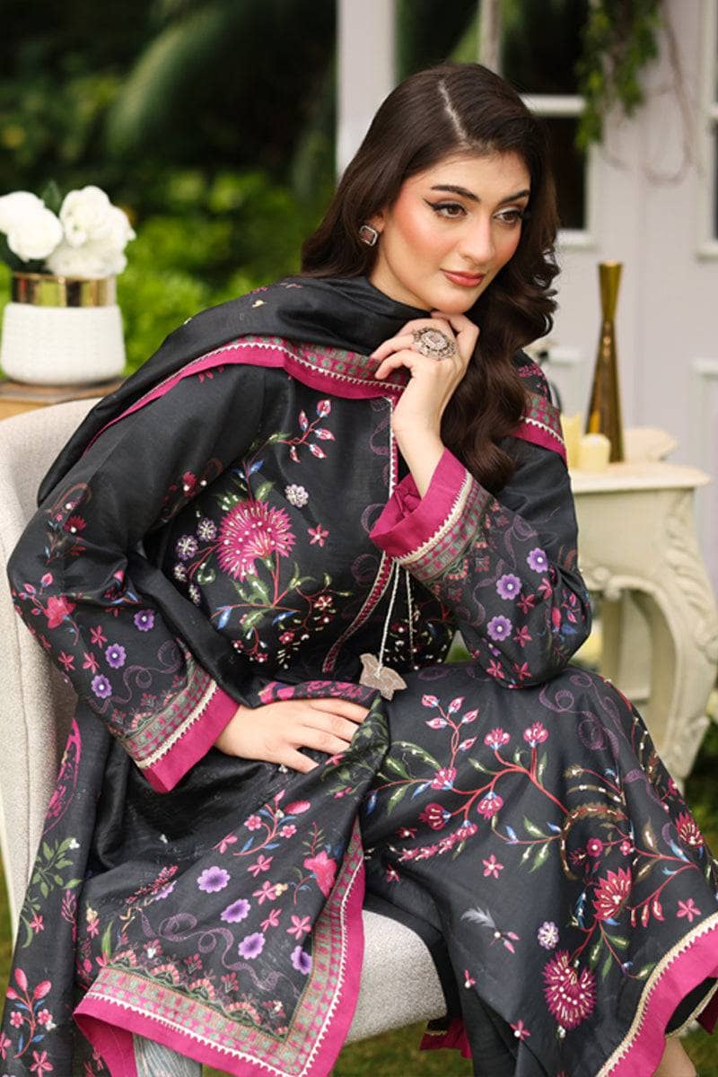 Rang Rasiya Luxe Silk/Hand Work/Farwa/Carbon