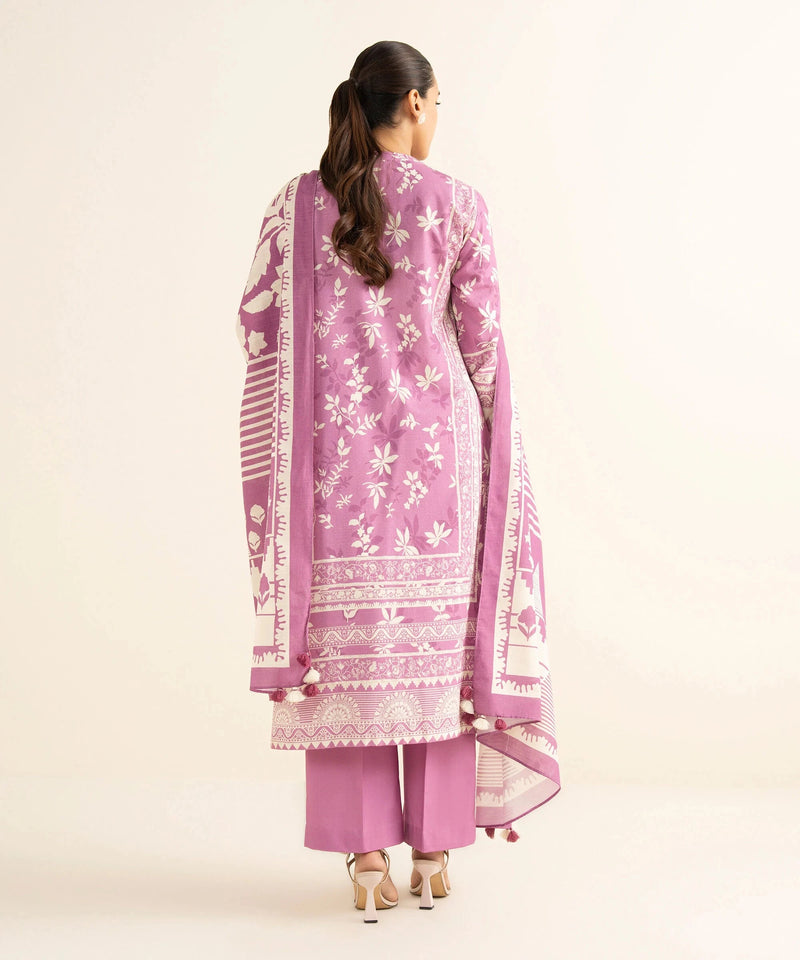 Sapphire Fall Winter 25/Embroideried Light Khaddar Suit/0U3PEDY25V82