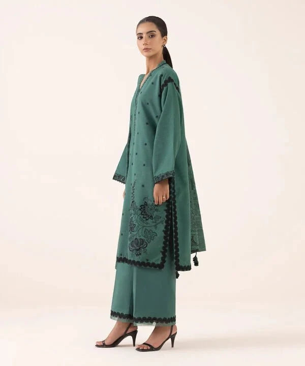 Sapphire Intermix 25/Vol 2/Embroideried Dobby Suit/Green