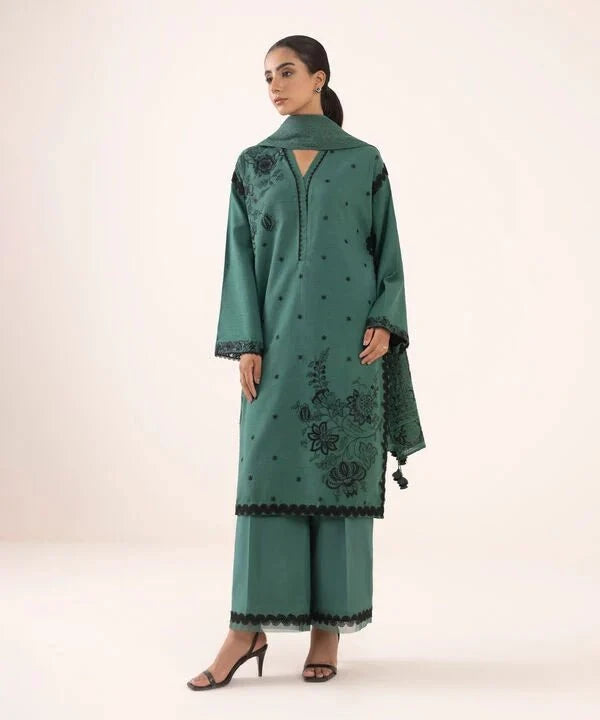 Sapphire Intermix 25/Vol 2/Embroideried Dobby Suit/Green