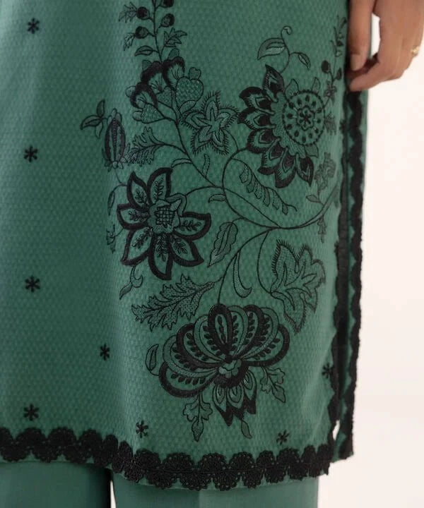 Sapphire Intermix 25/Vol 2/Embroideried Dobby Suit/Green