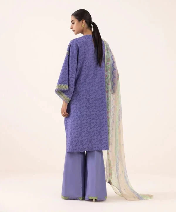 Sapphire Intermix 25/Vol 2/Embroideried Jacquard Suit/Bluish Purple