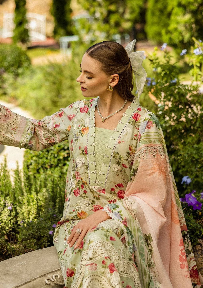 Elaf Chikankari/ELK-04A DEAR PARADISE/Pista Green