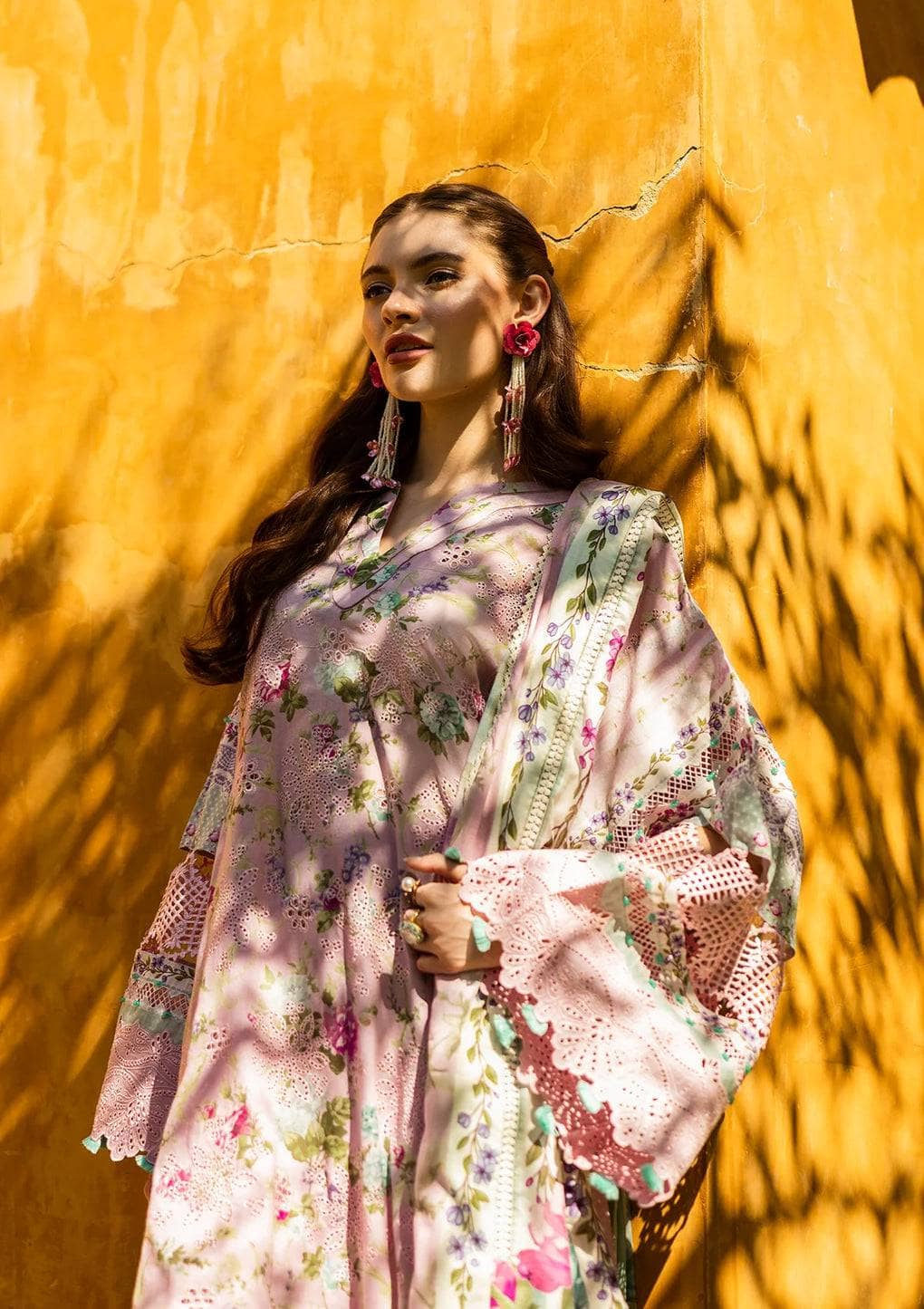 Elaf Chikankari/ELK-03B PRINCESS ROSE/Pink