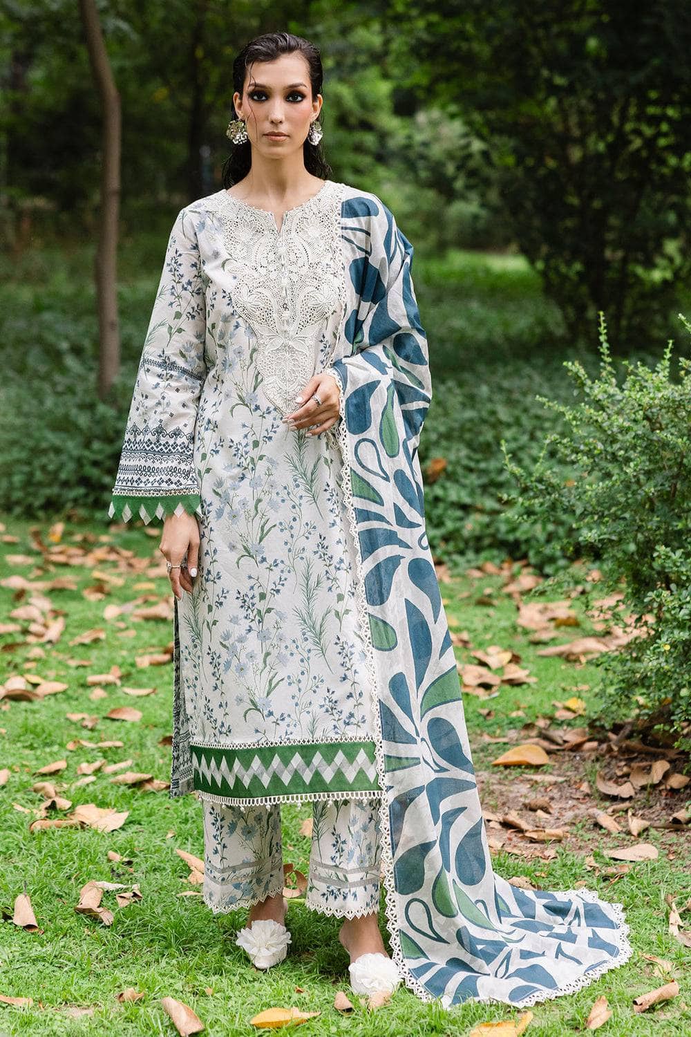 Restocked/Nureh Daily Delight Chikankari Lace Collection