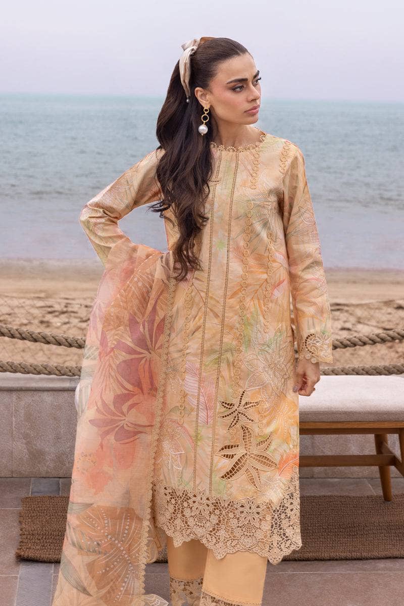 Rang Rasiya Carnation Lawn 25/Vol2/01/Ezra/Peach