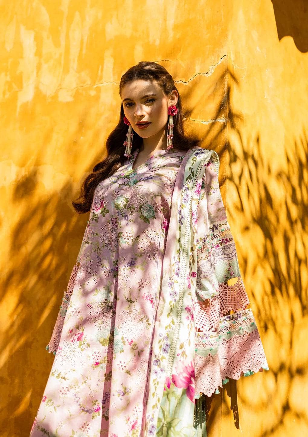 Elaf Chikankari/ELK-03B PRINCESS ROSE/Pink