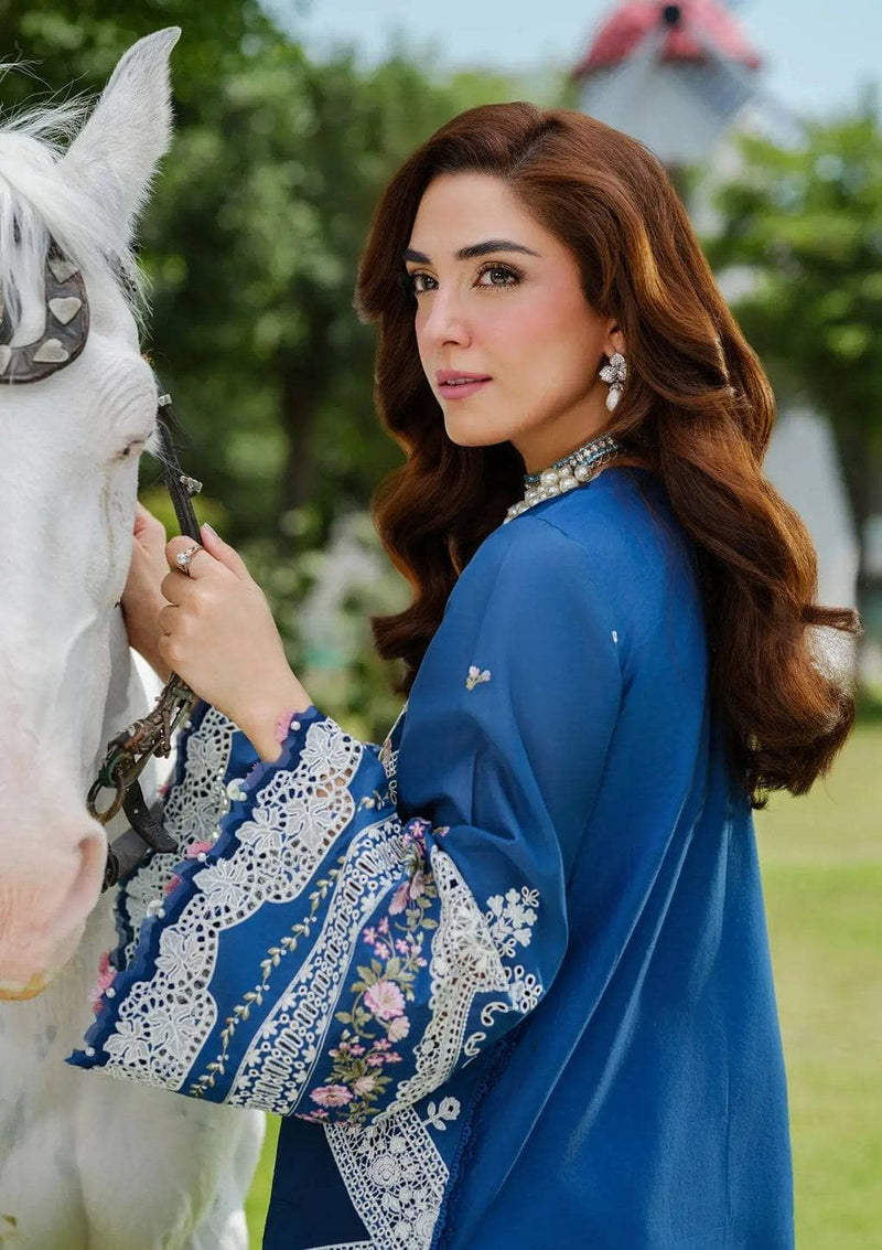 Elaf Luxury Lawn 25/ELH-2A ZIVA/Teal Blue