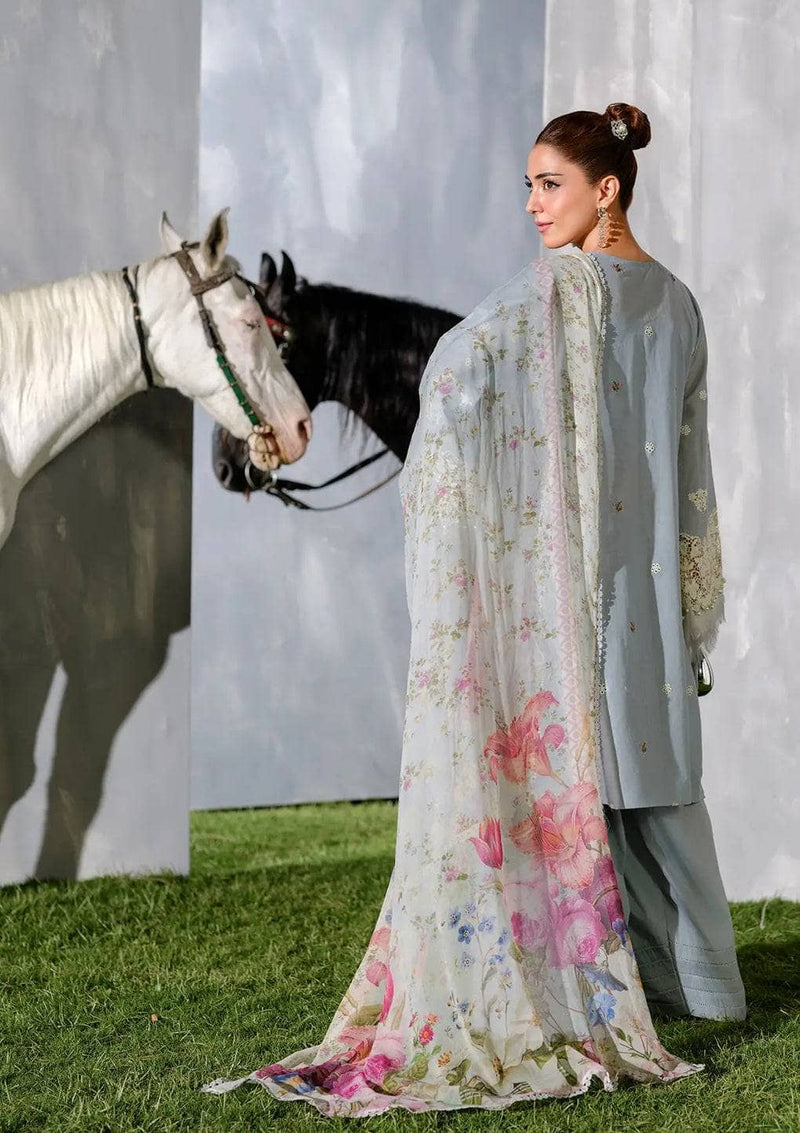 Elaf Luxury Lawn 25/ELH-7B ISSABEL/Ice Blue