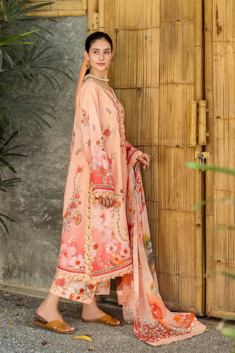 Roheenaz Ethereal Blooms/Zaria/Chiffon Dupatta