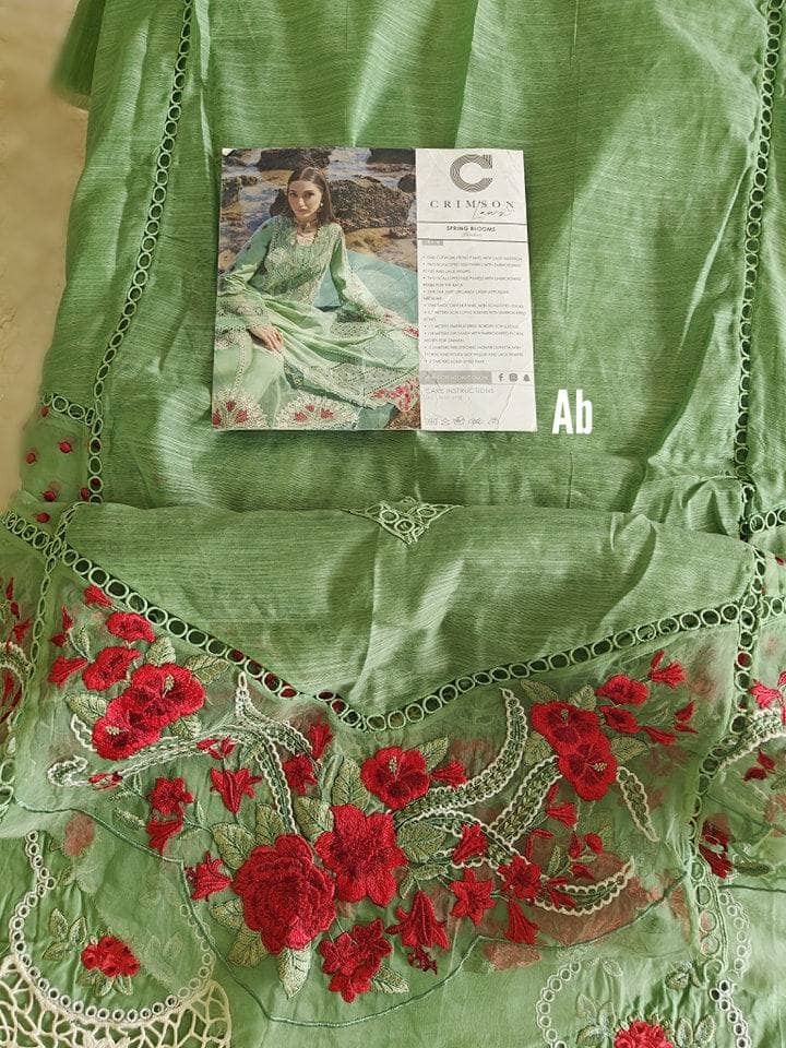 Open Pic/Crimson Luxury Lawn 23/Spring Blooms