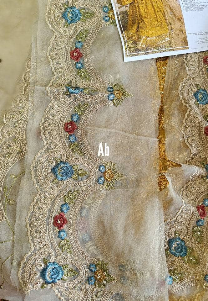 Open Pic/Maria B Mbroidered Heritage 23/Mustard BD-2606