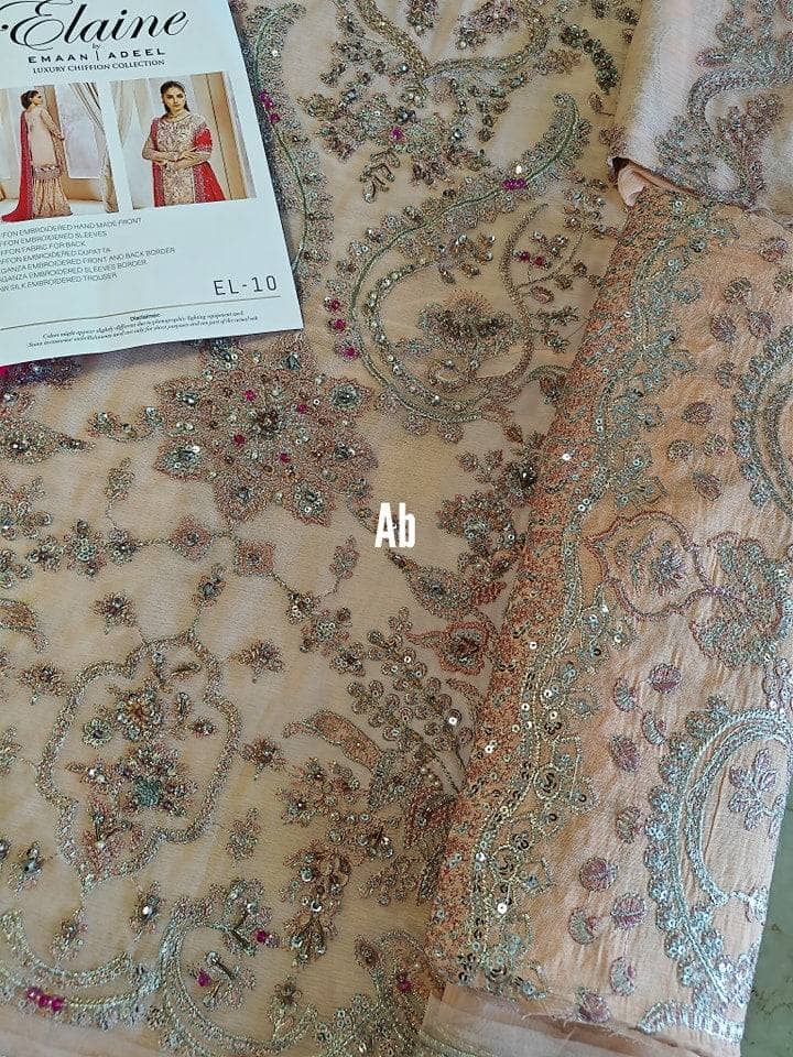 Open Pic/Emaan Adeel Chiffon/Elaine/El 10