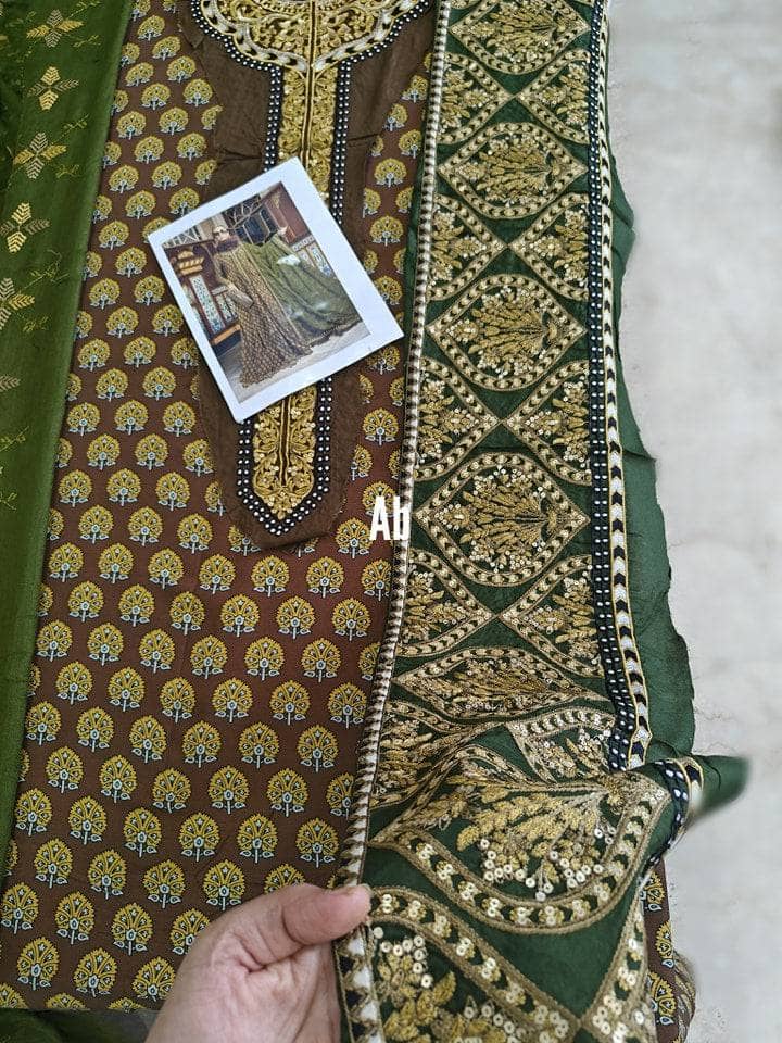 Open Pic/Maria B Linen/Maria B Linen/DL-912-Brown