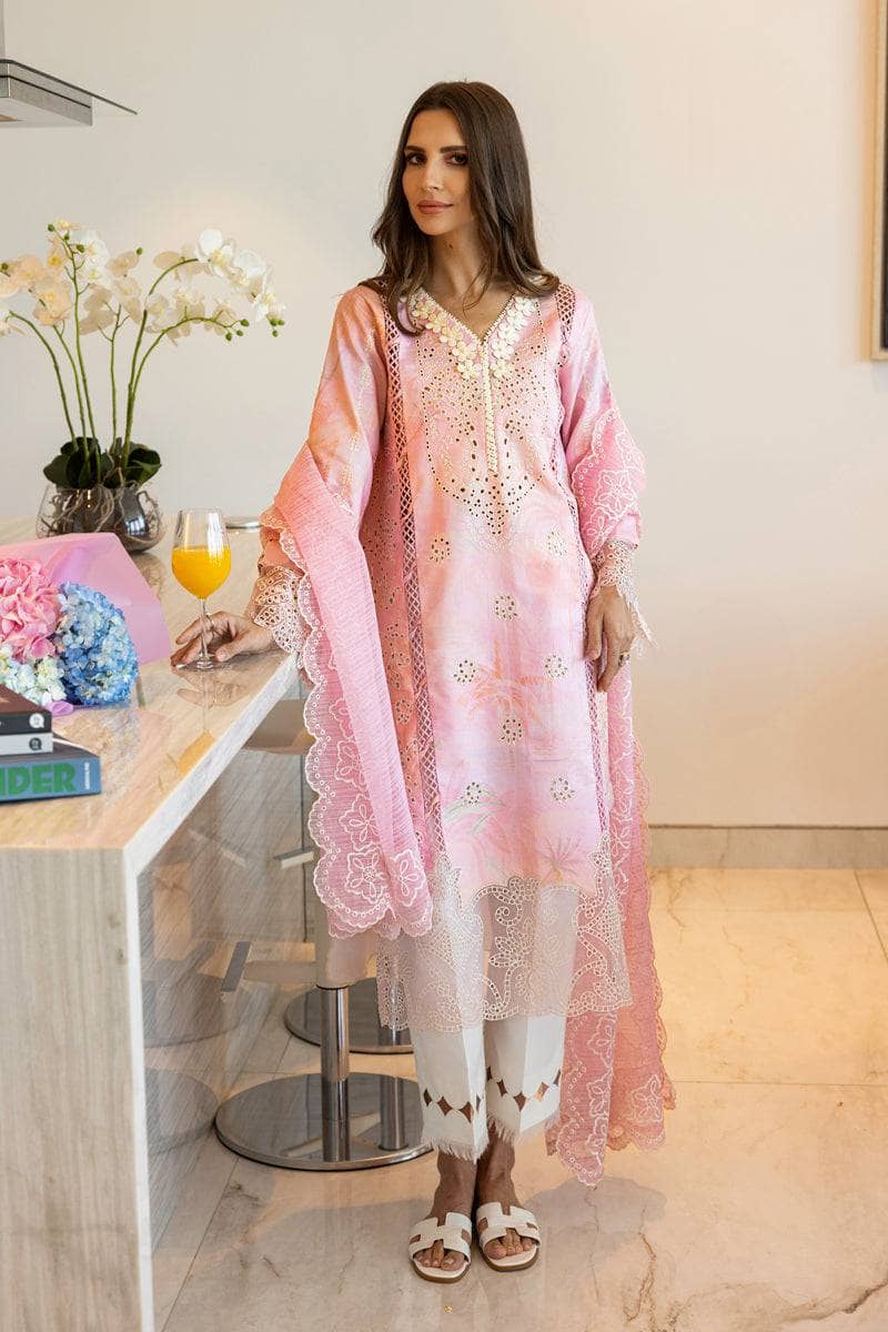 Rang Rasiya Carnation Lawn/Freesia/Ombre Pink