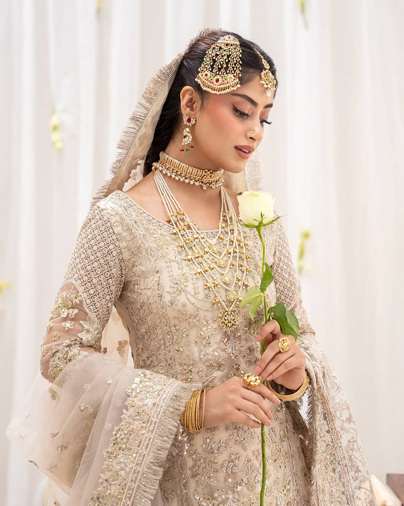 Faiza Saqlain Rua Wedding Formals/Ivory/Safak